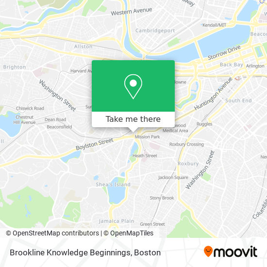 Brookline Knowledge Beginnings map