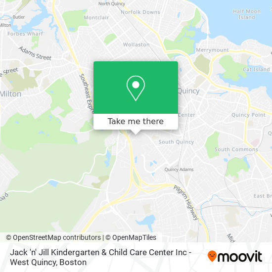 Jack 'n' Jill Kindergarten & Child Care Center Inc - West Quincy map