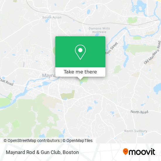 Maynard Rod & Gun Club map