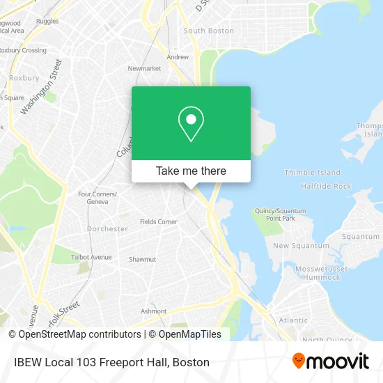 IBEW Local 103 Freeport Hall map