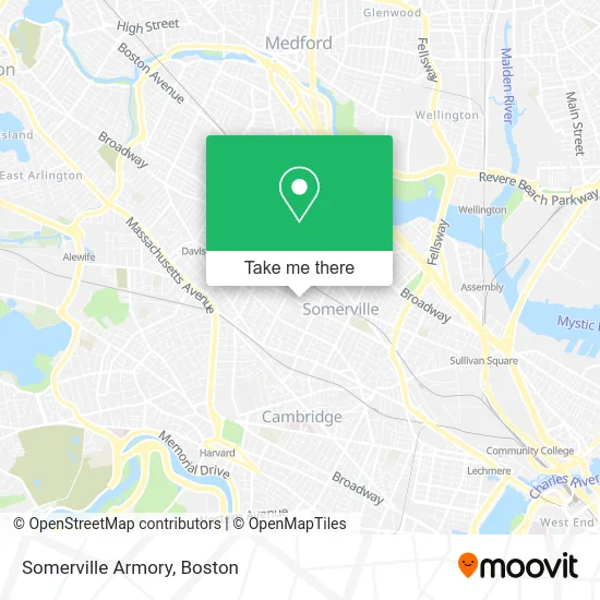 Somerville Armory map