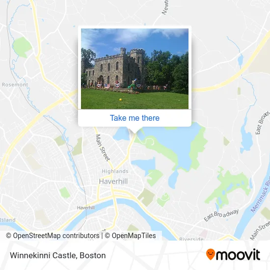 Winnekinni Castle map