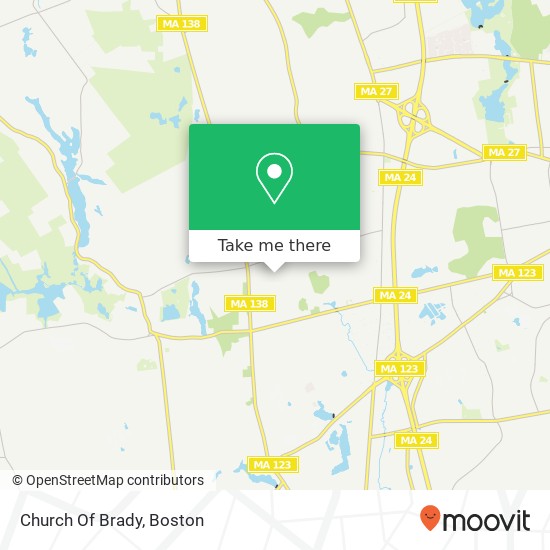Church Of Brady map