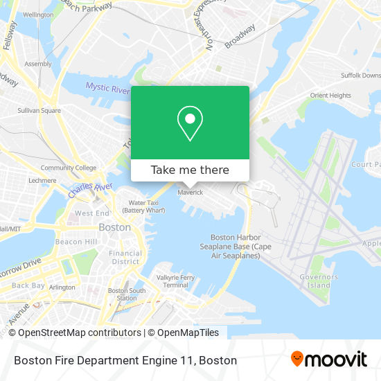 Mapa de Boston Fire Department Engine 11