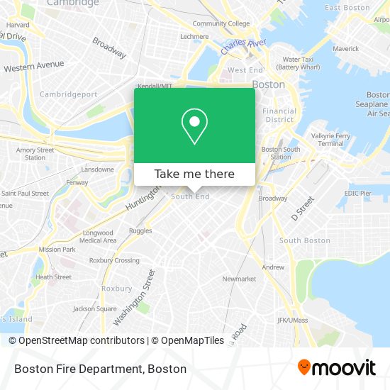 Boston Fire Department map