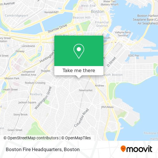 Mapa de Boston Fire Headquarters
