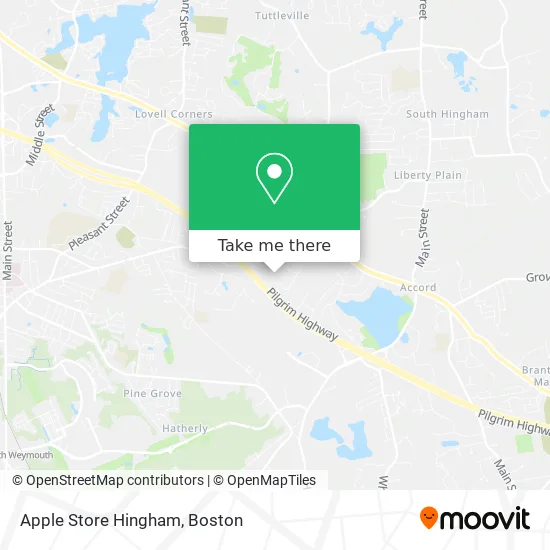 Apple Store Hingham map