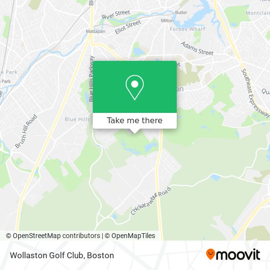 Wollaston Golf Club map