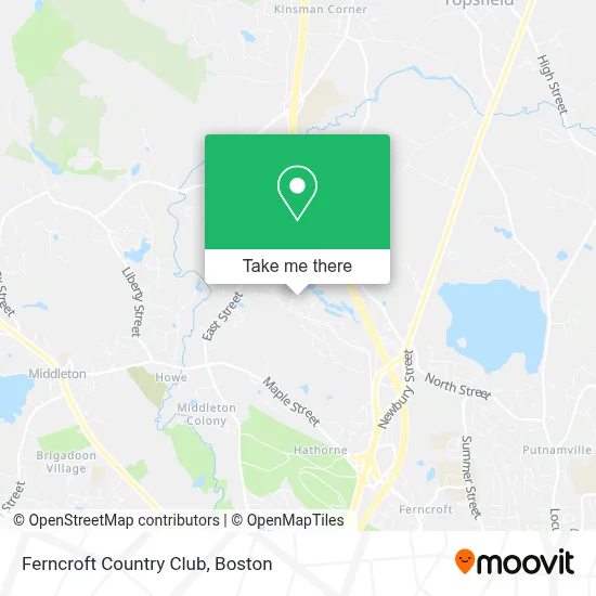 Ferncroft Country Club map