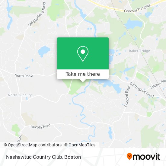 Mapa de Nashawtuc Country Club