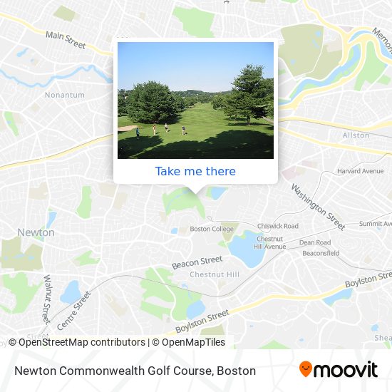 Mapa de Newton Commonwealth Golf Course