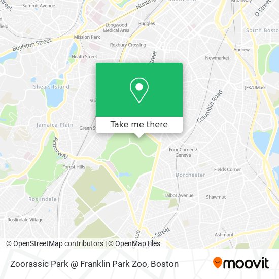 Zoorassic Park @ Franklin Park Zoo map