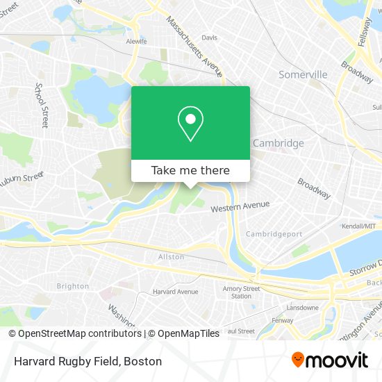 Harvard Rugby Field map