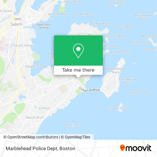Marblehead Police Dept map
