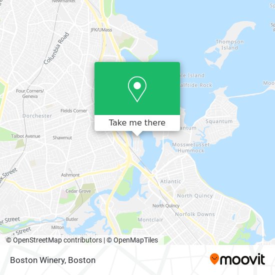 Mapa de Boston Winery