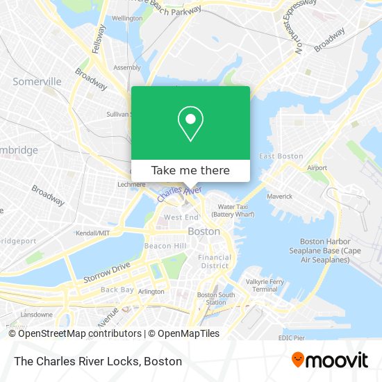 Mapa de The Charles River Locks