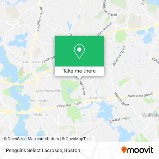 Penguins Select Lacrosse map