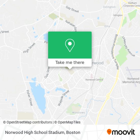 Mapa de Norwood High School Stadium
