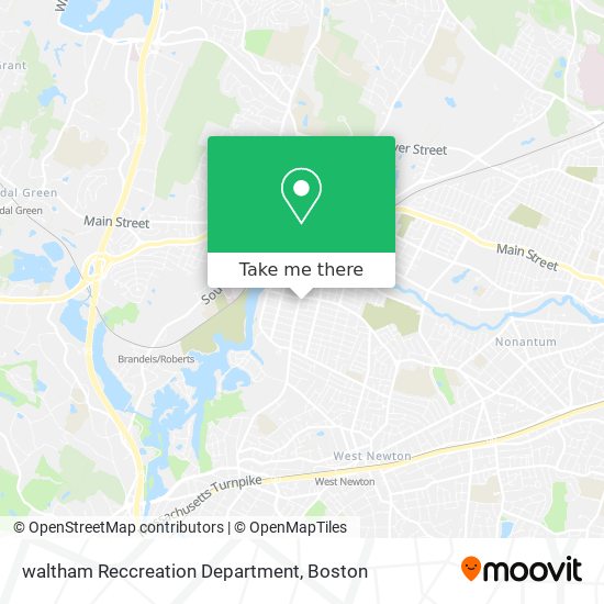 waltham Reccreation Department map