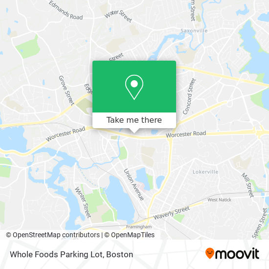 Mapa de Whole Foods Parking Lot