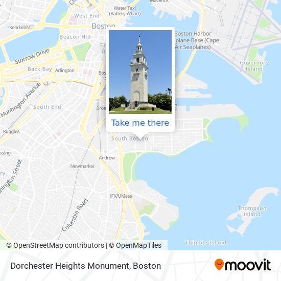 Mapa de Dorchester Heights Monument