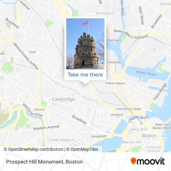Prospect Hill Monument map