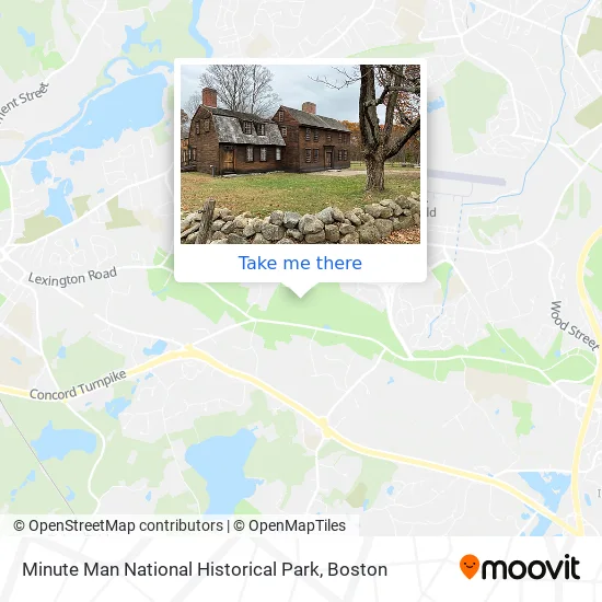 Minuteman National Park Map How To Get To Minute Man National Historical Park In Boston By Bus, Subway  Or Train?