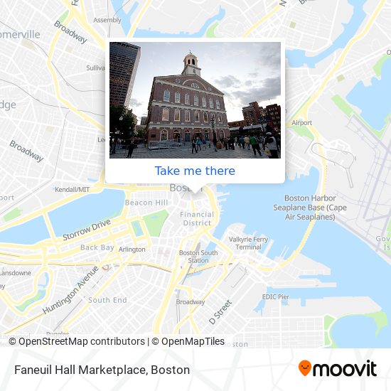 Faneuil Hall Marketplace map