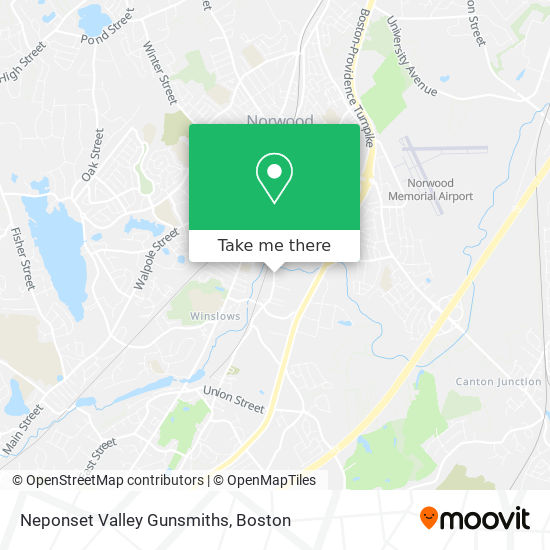 Neponset Valley Gunsmiths map