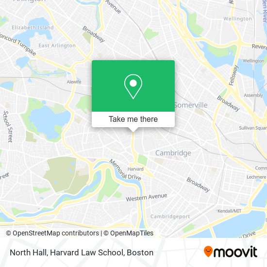 Mapa de North Hall, Harvard Law School