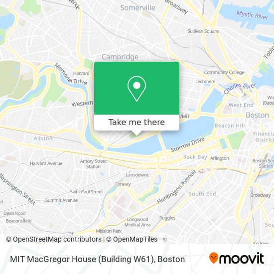 MIT MacGregor House (Building W61) map