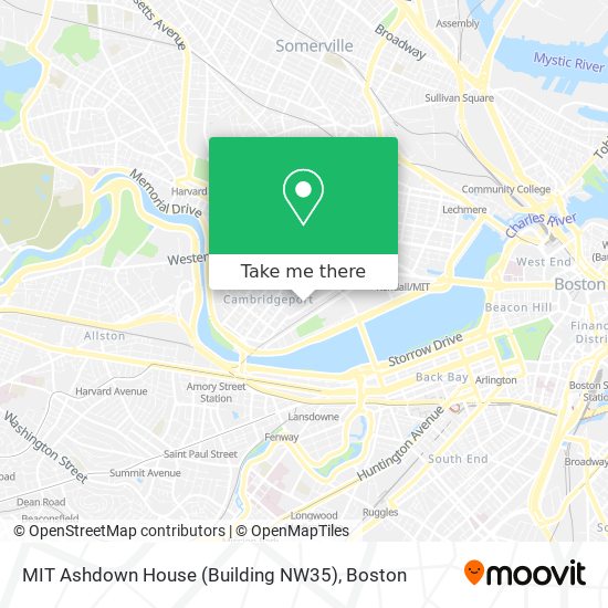 MIT Ashdown House (Building NW35) map