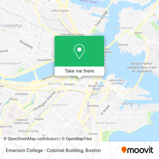 Emerson College - Colonial Building map