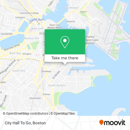 City Hall To Go map