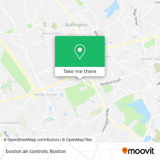 Mapa de boston air controls