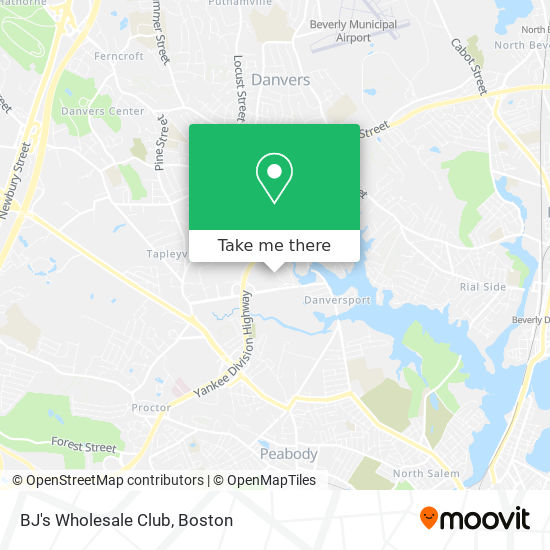 BJ's Wholesale Club map