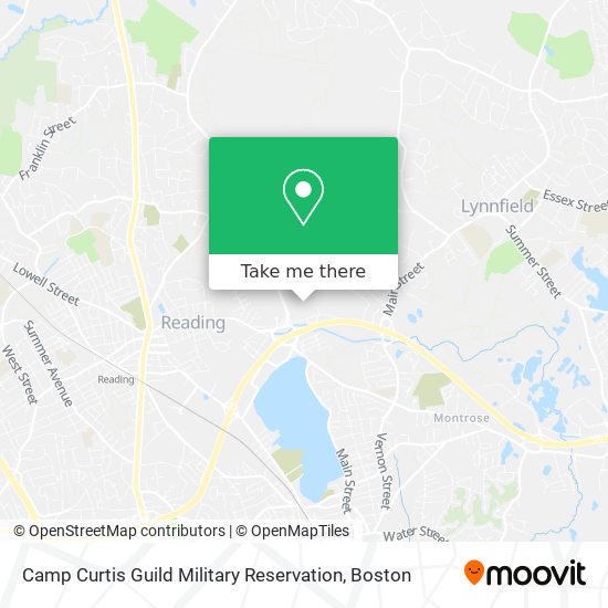 Camp Curtis Guild Military Reservation map