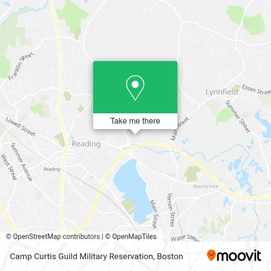 Camp Curtis Guild Military Reservation map