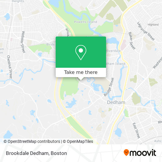 Brookdale Dedham map