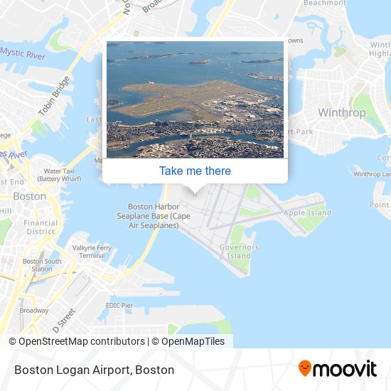 Mapa de Boston Logan Airport