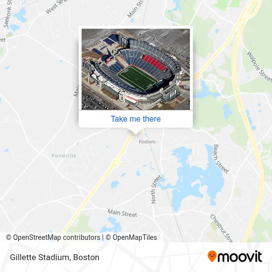 Gillette Stadium map