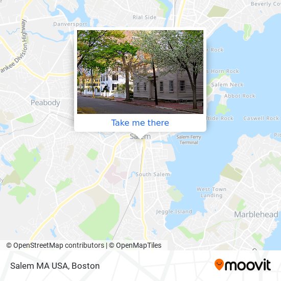 Salem MA USA map