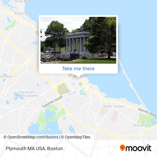 Plymouth MA USA map