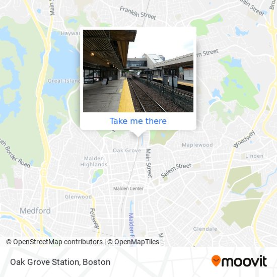 Oak Grove Station map