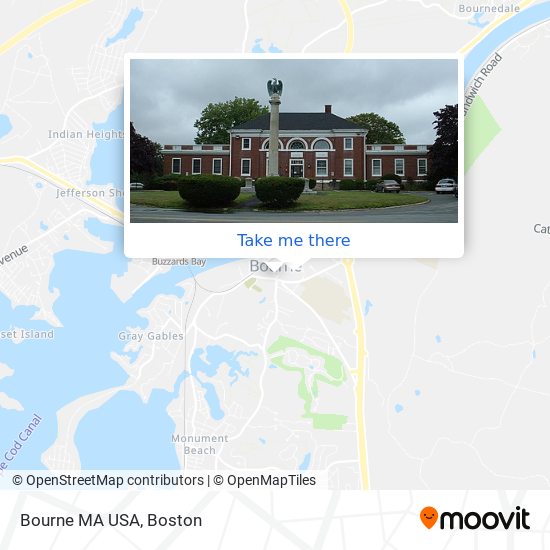 Mapa de Bourne MA USA