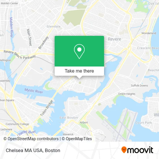 Chelsea MA USA map
