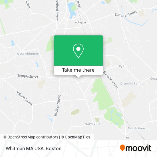 Whitman MA USA map