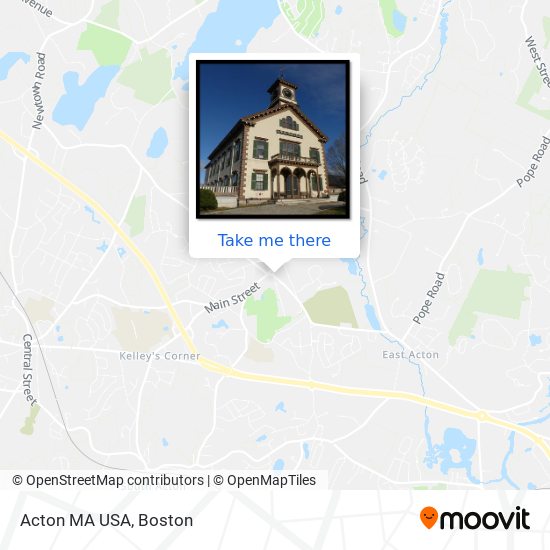 Acton MA USA map