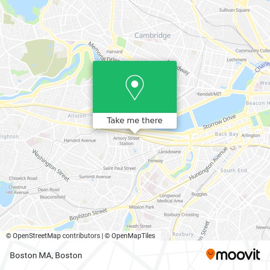 Boston MA map