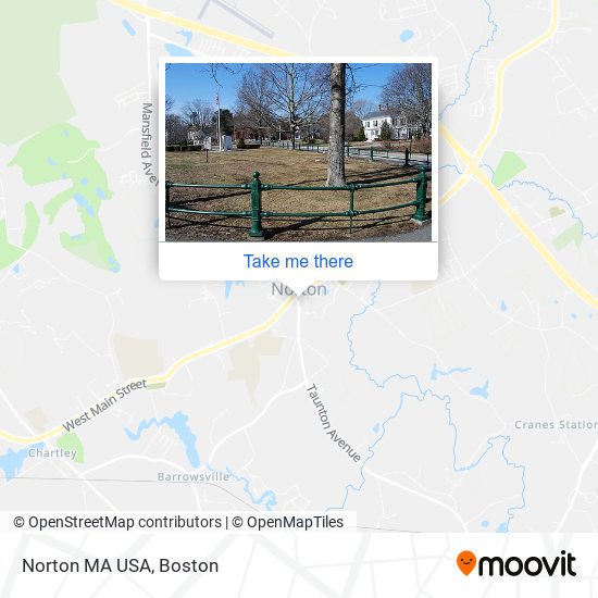 Norton MA USA map